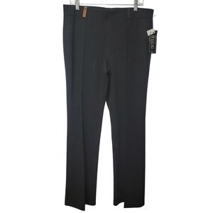 NYCC Black Stretch Dress 14 Straight WorkOffice Career Pintuck Trousers Academia